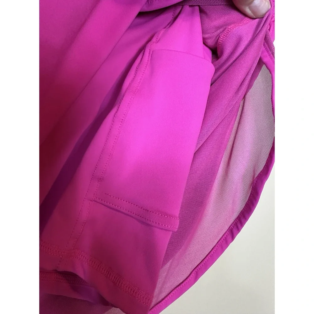 Unbranded Pink Pickleball Tennis Golf Athleisure skort skirt pockets sz 10 GUC‎